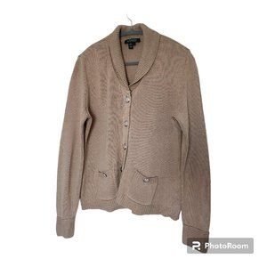 EUC 🌞 Ralph Lauren Rustic Mercerized Cotton Cardigan
